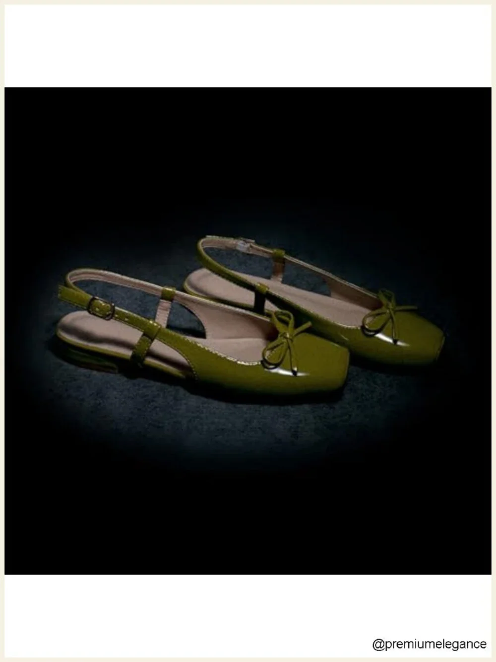Women's Ballet Flats Slingback Square Toe Bow Knit Satin Ankle Buckle Dressy